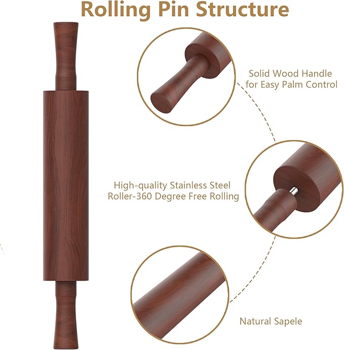 Classic Wooden Rolling Pin
