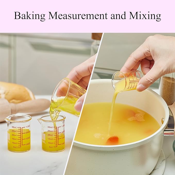 High Borosilicate Glass Measuring Cup-V-Shaped Spout，Glass Measuring Beaker