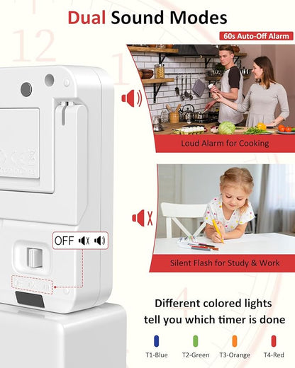 Digital Kitchen Timer for Cooking
