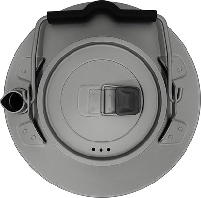 Kuvik Titanium Kettle 600ml (20.3 oz) - Ultralight and Compact Kettle for Backpacking, Camping, and Home
