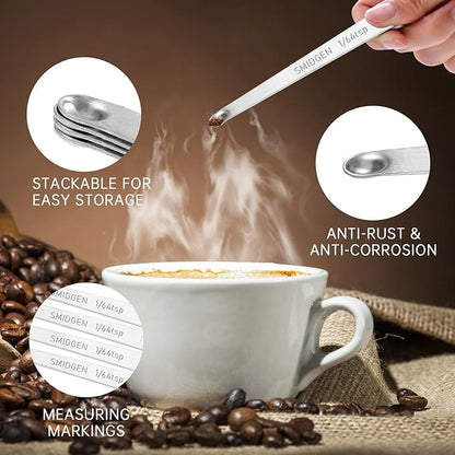 4 PCS 1/64 Teaspoon Single Measuring Spoon, Small Measuring Spoon Only