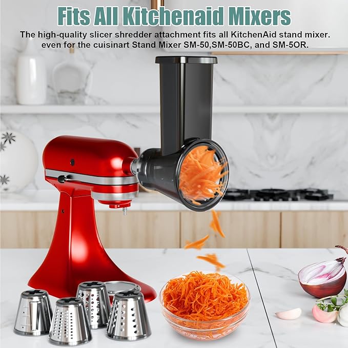 Slicer Shredder Attachment for Kitchenaid Stand Mixer, Salad Machine