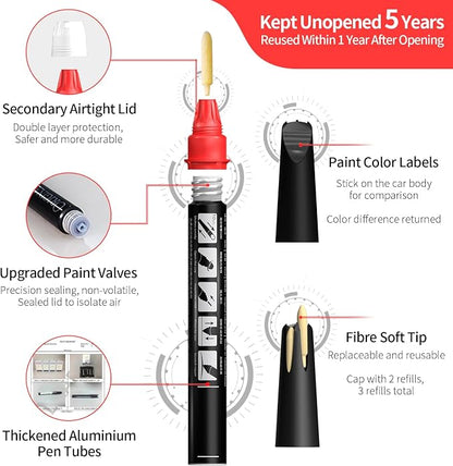 Carhoo C5E/X08 Alvite Gray Touch Up Paint Suitable For BMW, Genuine Custom Color Absoulutely Without Color Differences (16ml)