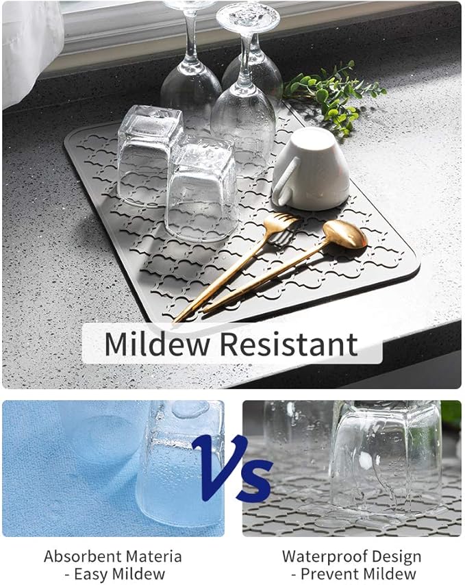 AMOAMI-Dish Drying Mats for Kitchen Counter-Silicone Dish Drying Mat-Kitchen