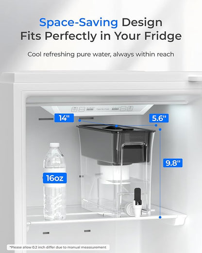 Waterdrop Fluoride-Reducing Water Filter Dispenser, 150-Gallon Long-Life