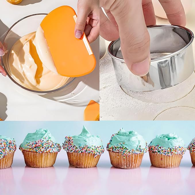 8pc Round & Circle Cookie Cutter Set