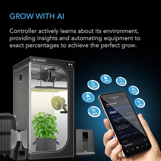 AC Infinity Controller AI+ Environmental Controller, Dynamic AI Controls Grow