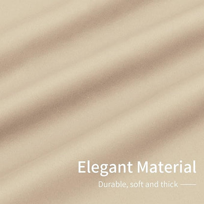Easy-Going Blackout Curtains for Bedroom, Solid Thermal Insulated Grommet and