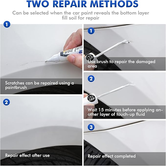 D4 Rapid Red Touch Up Paint Compatible with Ford, DIY Car Paint Scratch Repair, Quick & Easy Fix Automotive Scratch Repair for F-150/Mustang/Explorer/Fleet/Fusion/Ranger/Escape/Bronco