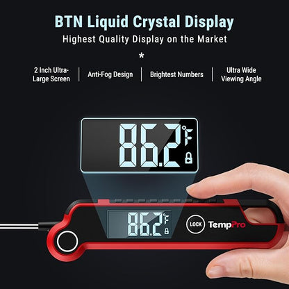 TempPro TP620 Instant Read Meat Thermometer Digital, Cooking Thermometer
