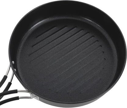Portable Camping Cookware Set, 304 Stainless Steel Outdoor Camping Cooking Pots and Pans with Storage Bag, Outdoors Campfire Cook Cookware Equipment for Outdoor Camping Hiking Picnic for 2-3