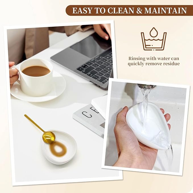 Coffee Spoon Rest, Small Ceramic Coffee Spoon Holder