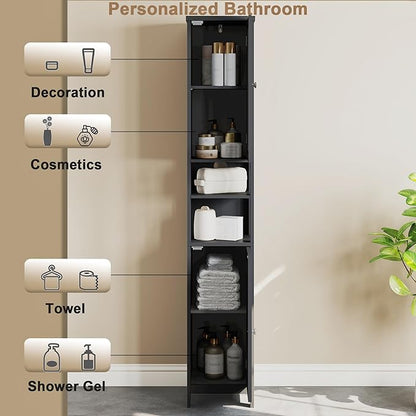 ChooChoo Tall Bathroom Storage Cabinet