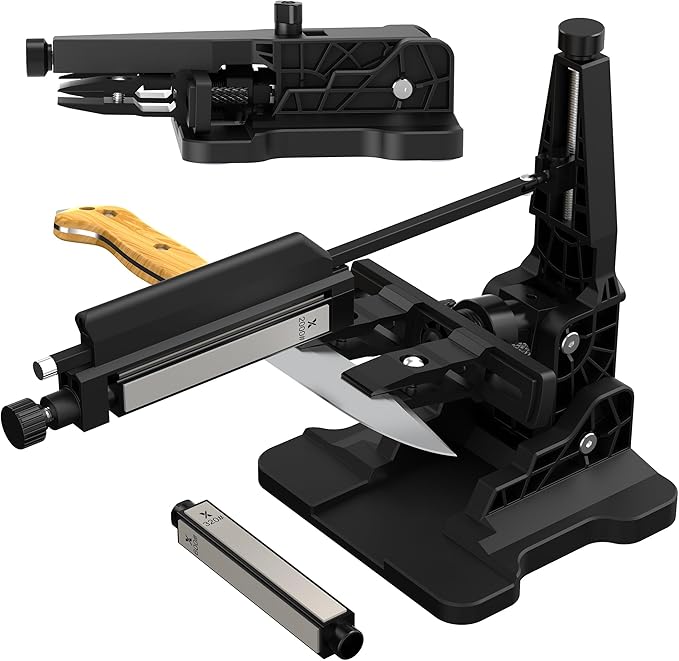 Portable Folding Adjustable Knife Sharpener – Includes 2 Diamond Sharpening