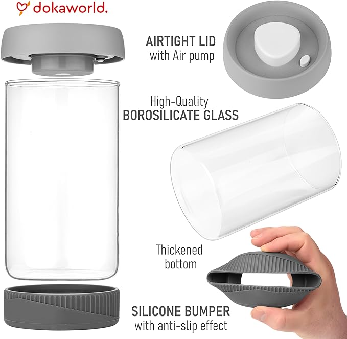 Glass Canisters Set