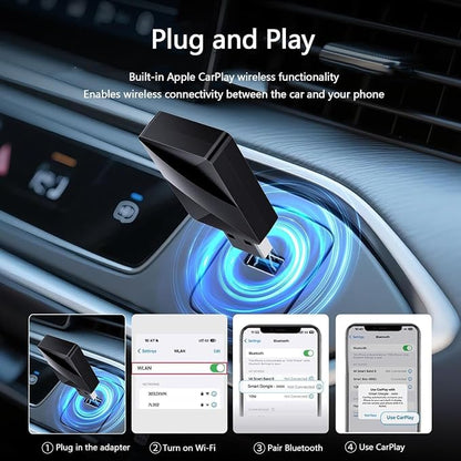 Wireless Carplay Adapter for Tank 700 2023 2024 2025, Plug and Play Car Play Wireless Adapter, 2 in 1 CarPlay Accessories, Auto Reconnect