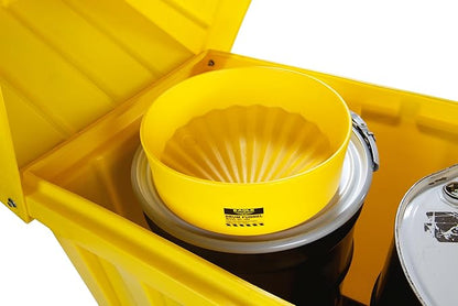Eagle 1660 Drum Funnel – 18" Diameter, Fits 30 & 55 Gallon Drums, Spout Fits 2"