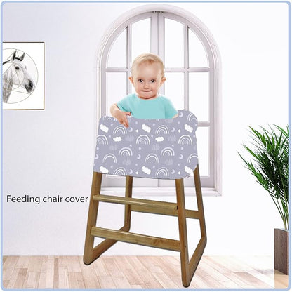 Car Seat Covers for Babies - Multi- use Nursing Carseat Canopy, Breastfeeding Covers, Baby Shower Gifts for Boys and Girls (Grey Rainbow)
