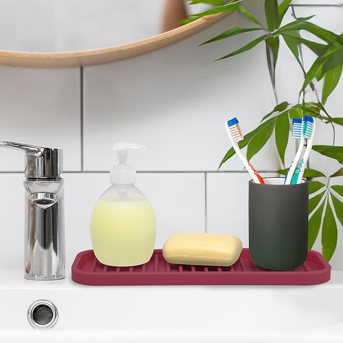 Zulay Kitchen Silicone Sponge Holder