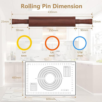 Classic Wooden Rolling Pin