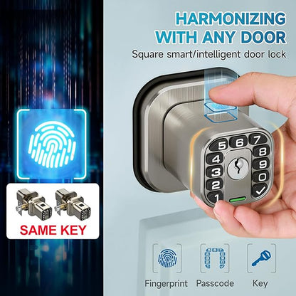 Richelock Fingerprint Door knob, Smart Biometric Door Lock
