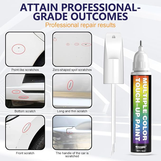 [2-PACK] Compatible with Mercedes-Benz Touch Up Paint[Brilliant Silver(744/9744)]-Exact OEM Match Equivalent,Fast Drying Mula,Eco Friendly Scratch Repair Kit Deep Scratches