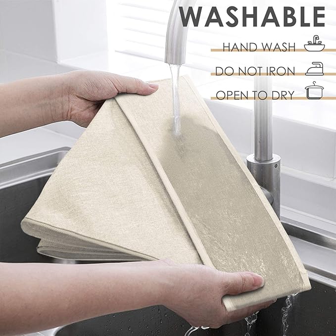 Criusia 3 Pack Sock Underwear Drawer Organizer Dividers, 64 Cell Fabric