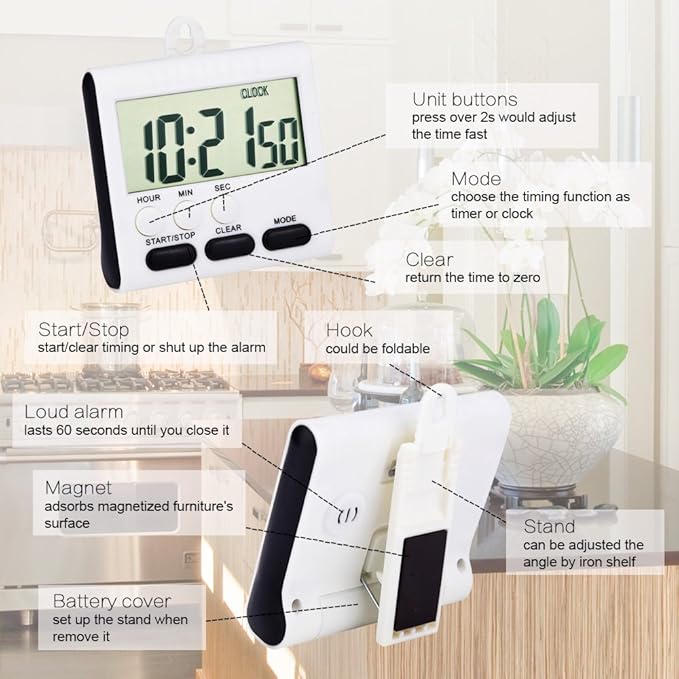 Mudder 3 Pack Digital Kitchen Timer