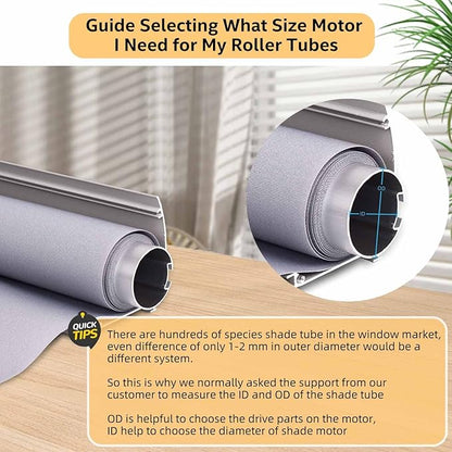 Rollerhouse Roller Blinds Tubular Motor