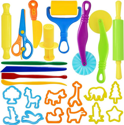 LCY WEDSHI Dough Tool Set, Dough Accessories Includes Animal Molds, Cutters