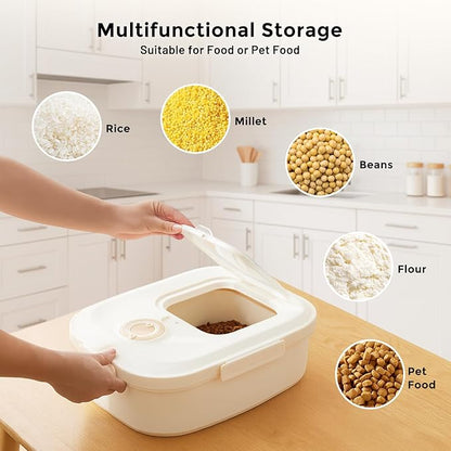 ZOMISIA 40-50lbs Dog Food Storage Container, Large Capacity Collapsible