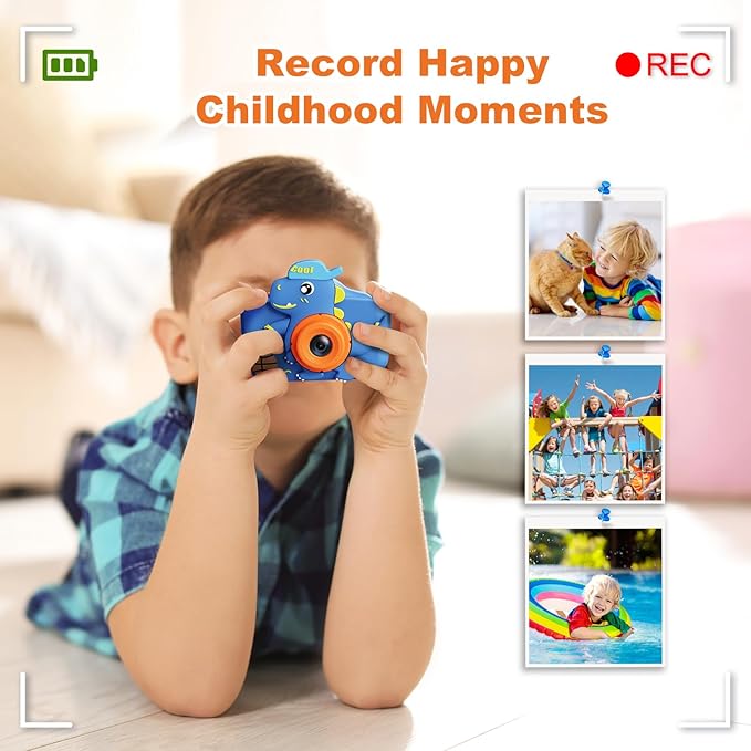 Kids Camera, Children's Camera for Kids Girls Boys, Toddler Camera Digital Camera for Kids, Christmas Birthday Gifts Toys for 3-12 Years Old Girls Boys, 1080P HD Selfie Video Camera with 32G SD