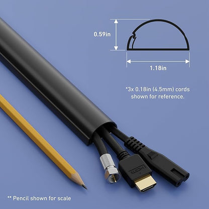 D-Line 13.12ft Cord Hider Kit, Patented Cable Cover, Hide Wires on Wall