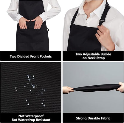 Jubatus 4 Pack 100% Cotton Aprons