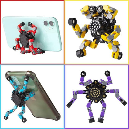 Gokeey Transformable Fidget Spinners 3 Pcs for Kids and Adults Stress Relief Sensory Toys for Boys and Girls Fingertip Gyros for Party Favors Goodie Bag Stuffers for Kids