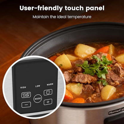 HOMECOOKIN Slow Cooker, Extra Large 10 Quart Digital Programmable Slow Cookers
