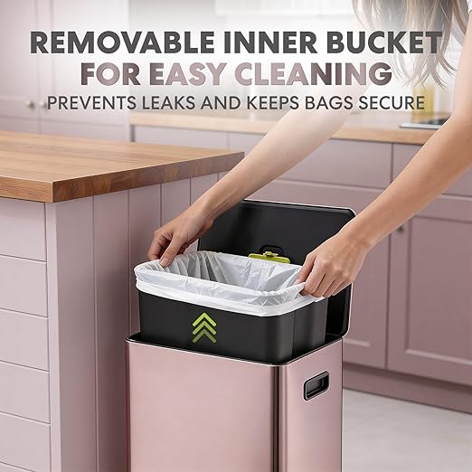 Simpli-Magic Infinity Edge 60 Liter / 16 Gallon Rectangular Hands-Free Extra
