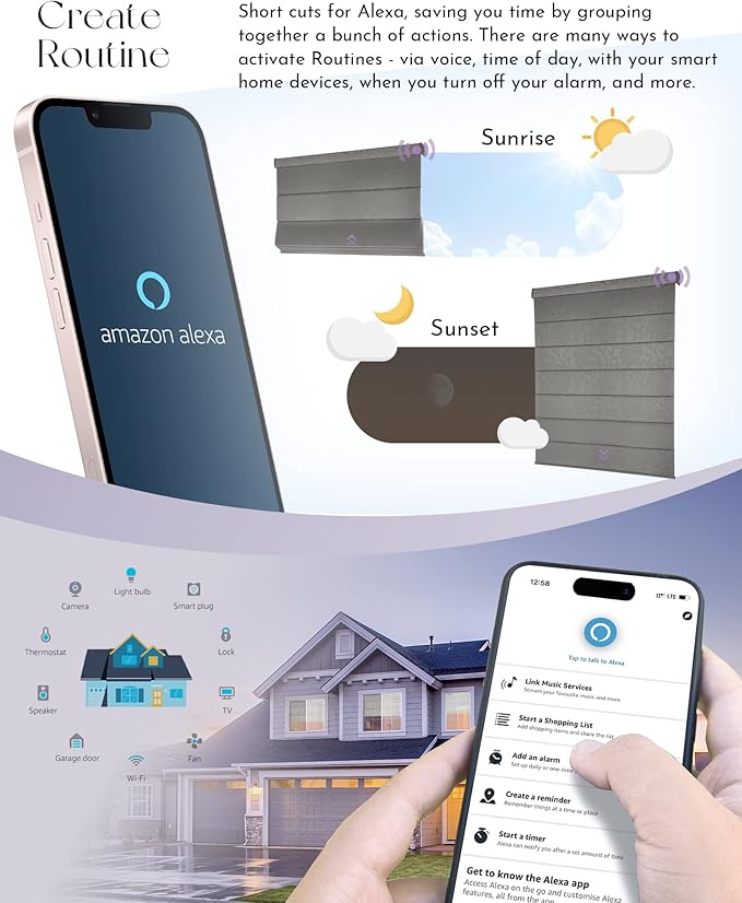 Graywind Smart Roman Shades Compatible