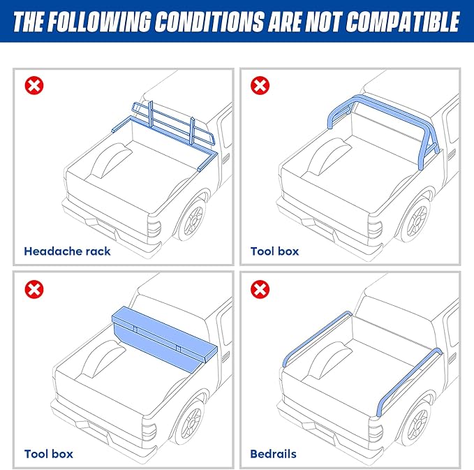 Soft Roll-up 6.4' Truck Bed Tonneau Cover for Dodge Ram 1500 2002-2018, Ram 2500 3500 2003-2024, Ram 1500 Classic 19-23 (Not for New), Fleetside 6.4 ft 76.8 in Bed