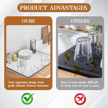 Dish Drying Mats for Kitchen Counter