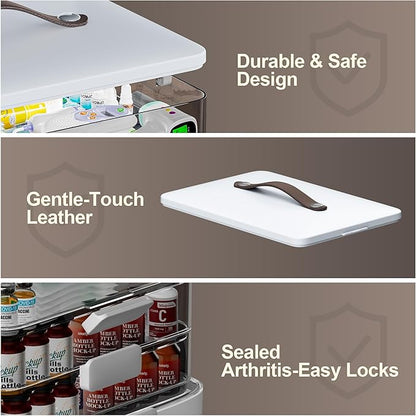 CTIME 4-Tier XL Medicine Organizer