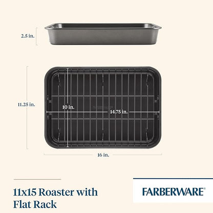 Farberware Bakeware Nonstick Steel Roaster