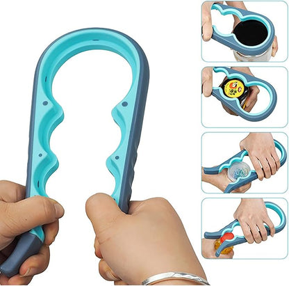 Jar Opener for Seniors with Arthritis, Jar Opener for Weak Hands, 5-in-1 Bottle