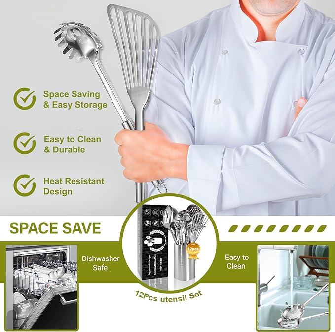 Stainless Steel Kitchen Utensils Set