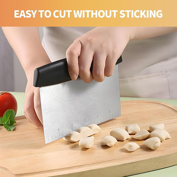 Bench Scraper Cutter, Pastry Scraper