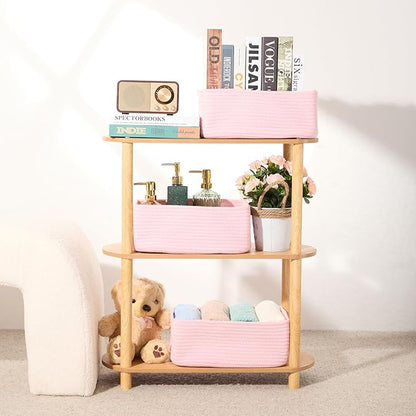 MiniArk Small Storage Baskets for Organizing | Closet Organizer Bins | Shelf