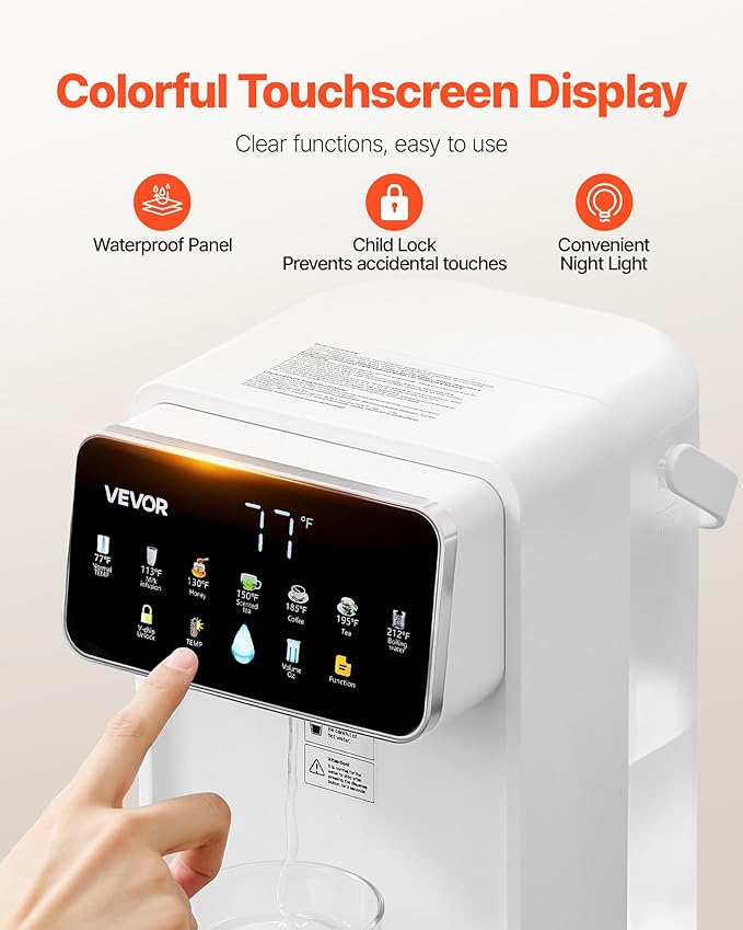 VEVOR Instant Hot Water Dispenser, Countertop Boiling Water Dispenser