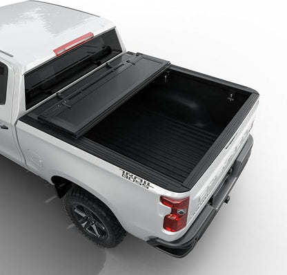 Toptiny Low Profile Flip Up Truck Bed Tonneau Cover Fits 2019-2026 Chevy/GMC Silverado/Sierra 5'8" Bed (69.6")