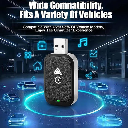 Wireless Carplay Adapter for Porsche 718 2017-2026, 2 in 1 Android Auto/Carplay Wireless Adapter Auto Reconnect Accessories,White