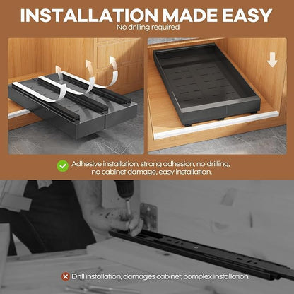 Seinloes 2 Pack Expandable Pull Out Cabinet Organizer 21" Deep